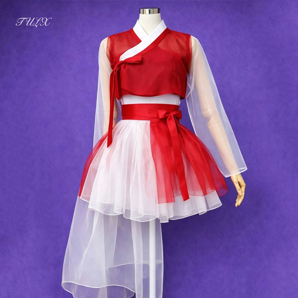Vestido Hanbok Moderno Rojo Co - Modern Korean Lifestyle reseña y precio