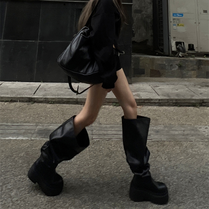 Botas gruesas hasta la rodilla - Modern Korean Lifestyle reseña y precio