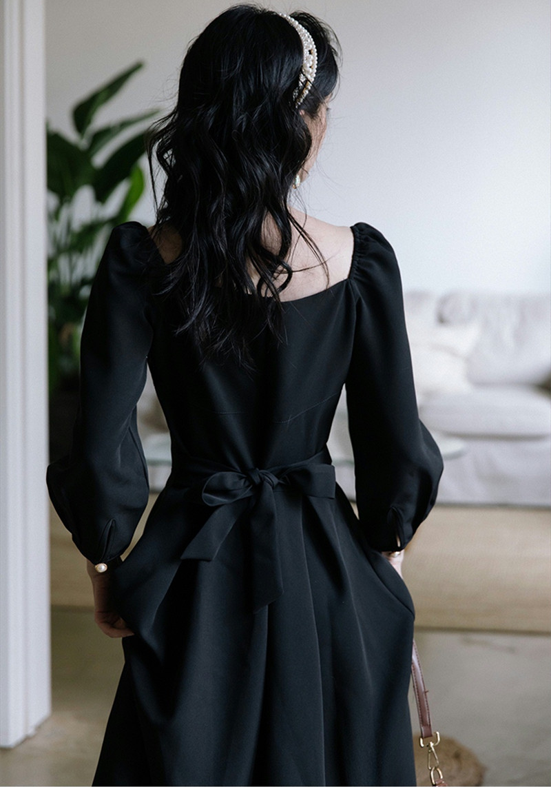 Vestido elegante de manga larg - Modern Korean Lifestyle reseña y precio